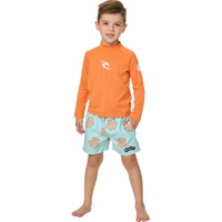 Camiseta De Lycra De Manga Comprida Com Proteção UPF Para Crianças " Rip Curl " Da Coleção Toddler Waves